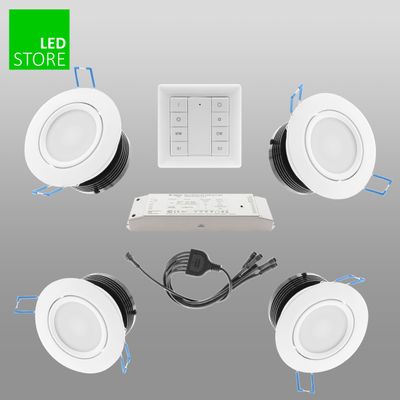 033 CCT LED alasvalo 4 kpl SETTI langattomalla ohjauspainikkeella 033 CCT LED alasvalo 4 kpl SETTI langattomalla ohjauspainikkeella