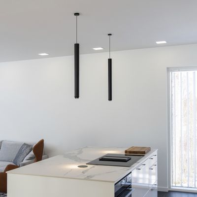 LED RIIPPUVALAISIN PIIPPU 2.0, värilämpötilasäädettävä, himmennettävä, 6W, IP20, CRI97, mattamusta