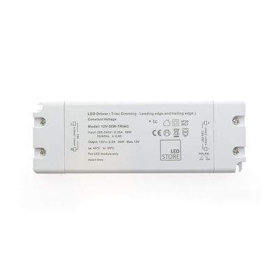 LED muuntaja 12V, 30W, TRIAC himmennettävä, IP20