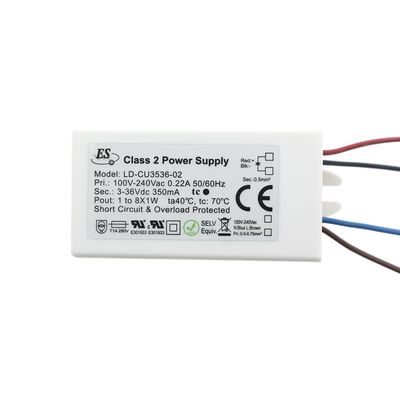 LED vakiovirtamuuntaja kojerasiaan 350mA, max 8x1W, IP65 LED vakiovirtamuuntaja kojerasiaan 350mA, max 8x1W, IP65