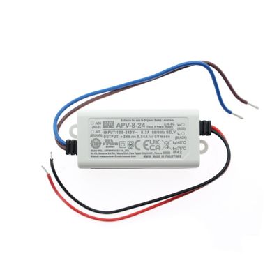 LED muuntaja kojerasiaan 24V, 8W, IP42 LED muuntaja kojerasiaan 24V, 8W, IP42
