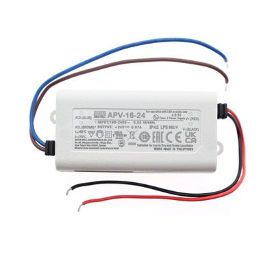 LED muuntaja kojerasiaan 24V, 16W, IP42 LED muuntaja kojerasiaan 24V, 16W, IP42