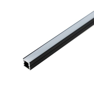 Alumiiniprofiili SOLO MINI led nauhalle, 3 metriä, pinta-asennettava, musta