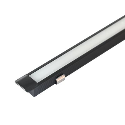 MINI Alumiiniprofiili SOLO led nauhalle, 2 metriä, upotettava, kapea, musta MINI Alumiiniprofiili SOLO led nauhalle, 2 metriä, upotettava, kapea, musta