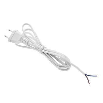 1,5m kaapeli, valkoinen, pistokkeella