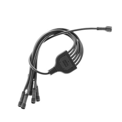 6-jakaja CCT led-spoteille ja paneeleille, musta