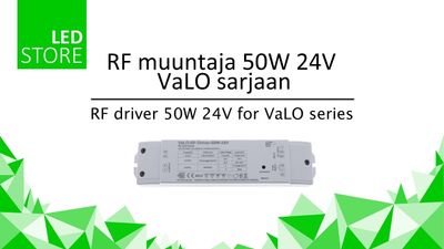 24V RF himmennettävä LED muuntaja 50W yksivärisille ja CCT-led-valoille 24V RF himmennettävä LED muuntaja 50W yksivärisille ja CCT-led-valoille