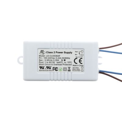 LED vakiovirtamuuntaja kojerasiaan 350mA, max 8x1W LED vakiovirtamuuntaja kojerasiaan 350mA, max 8x1W