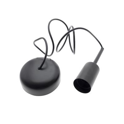 Ripustusjohto E27 polttimolle, IP20, mattamusta Ripustusjohto E27 polttimolle, IP20, mattamusta