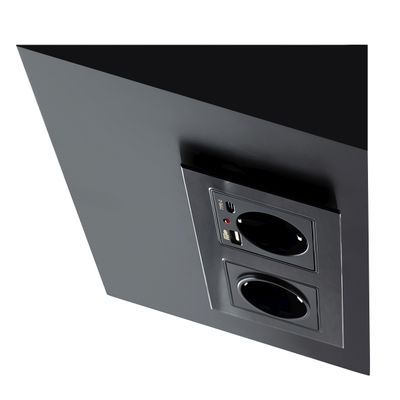 Matala kulmapistoriasia keittöön, 2 pistoketta + USB-A ja USB-C latausportit, musta Matala kulmapistoriasia keittöön, 2 pistoketta + USB-A ja USB-C latausportit, musta