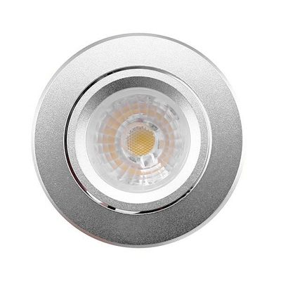 LED spottivalo - BUDJETTI BJ33, himmennettävä ja suunnattava 8W, mattahopea, 3000K