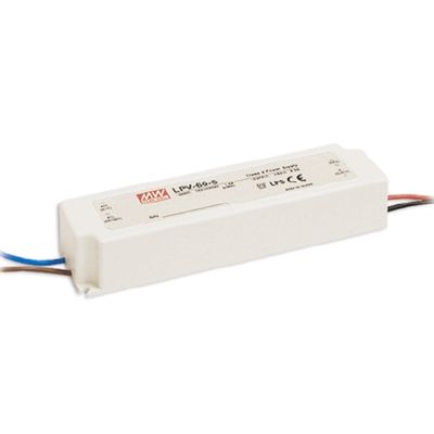 LED virtalähde 24V, 60W, led nauhoille, IP67, Mean Well