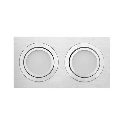 LED alasvalo TUPLAKANTTI suunnattava SQ233BR, värilämpötilasäädettävä, himmennettävä, 18W, CRI91, IP54, harjattu alumiini LED alasvalo TUPLAKANTTI suunnattava SQ233BR, värilämpötilasäädettävä, himmennettävä, 18W, CRI91, IP54, harjattu alumiini