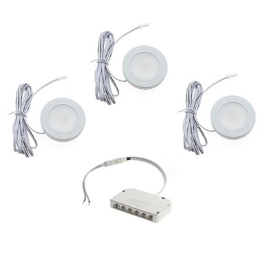 Kalustevalaisinsarja, LUMO 3x1W, himmennettävä, IP44 Kalustevalaisinsarja, LUMO 3x1W, himmennettävä, IP44