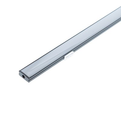 Alumiiniprofiili led nauhalle 8x17x2500mm matala, pinta-asennettava, musta