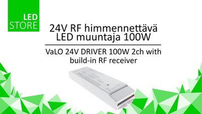 24V RF himmennettävä LED muuntaja 100W yksivärisille ja CCT/RGB/RGB+W-led-valoille 24V RF himmennettävä LED muuntaja 100W yksivärisille ja CCT/RGB/RGB+W-led-valoille