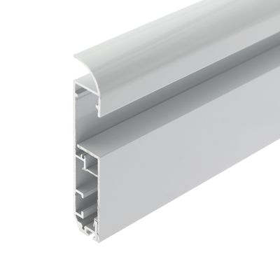 Pinta-asennettava jalkalista alumiiniprofiili led-nauhalle, 3 metriä, valkoinen