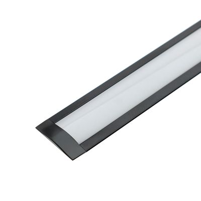 Alumiiniprofiili led nauhalle 2000x8x25mm, upotettava, kapea, musta