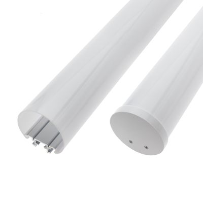 Pyöreä ripustettava alumiiniprofiili, pyöreä 50mm, led nauhalle, 3 metriä, valkoinen