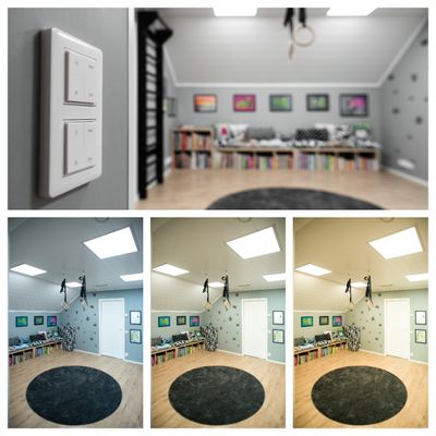 LED PANEELI 600x1200, TUNNELMA, värilämpötilasäädettävä, himmennettävä, 55W, CRI97, IP54 LED PANEELI 600x1200, TUNNELMA, värilämpötilasäädettävä, himmennettävä, 55W, CRI97, IP54