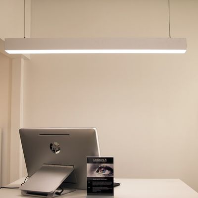 Alumiiniprofiili led nauhalle - RIPUSTETTAVA 90x80x2000mm, vaijerilla, mattavalkoinen Alumiiniprofiili led nauhalle - RIPUSTETTAVA 90x80x2000mm, vaijerilla, mattavalkoinen