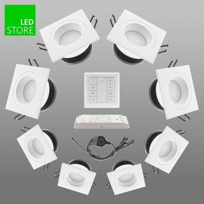 SQ023 CCT LED alasvalo 8 kpl SETTI langattomalla ohjauspainikkeella SQ023 CCT LED alasvalo 8 kpl SETTI langattomalla ohjauspainikkeella