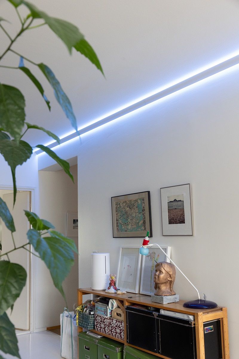 RGB+CCT led nauhalla tunnelman muuttaminen on helppoa.